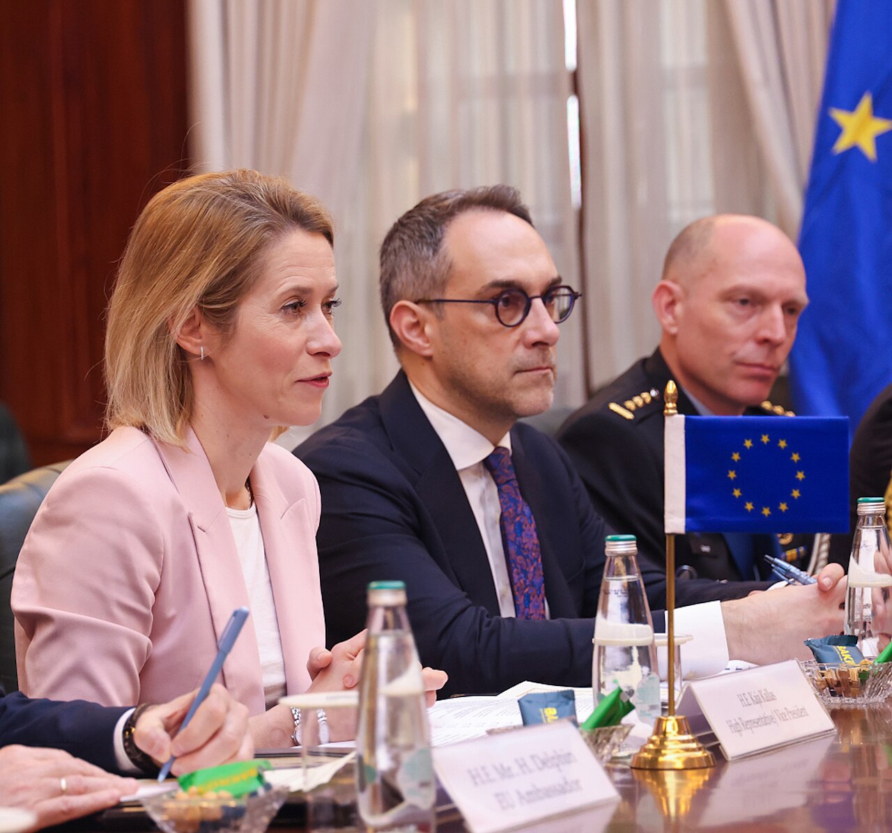 The Union Minister for Defence, Shri Rajnath Singh meeting with the High Representative/Vice President of the European Union Commission held, in New D
