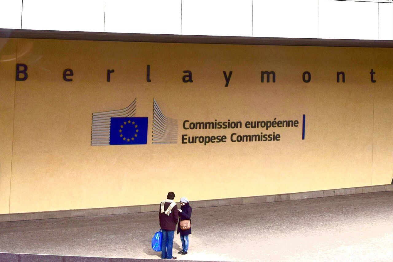 "European Commission headquarters located in the Berlaymont building in the European quarters in Brussels, Belgium.