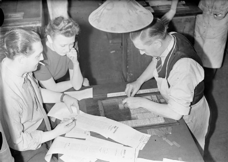 "French Newspaper in Britain- Wartime News and Propaganda, England, 1942