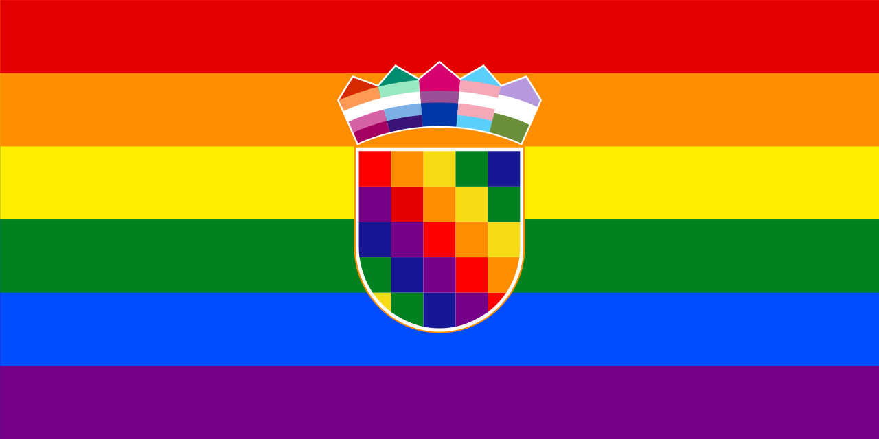 Pride flag of Croatia