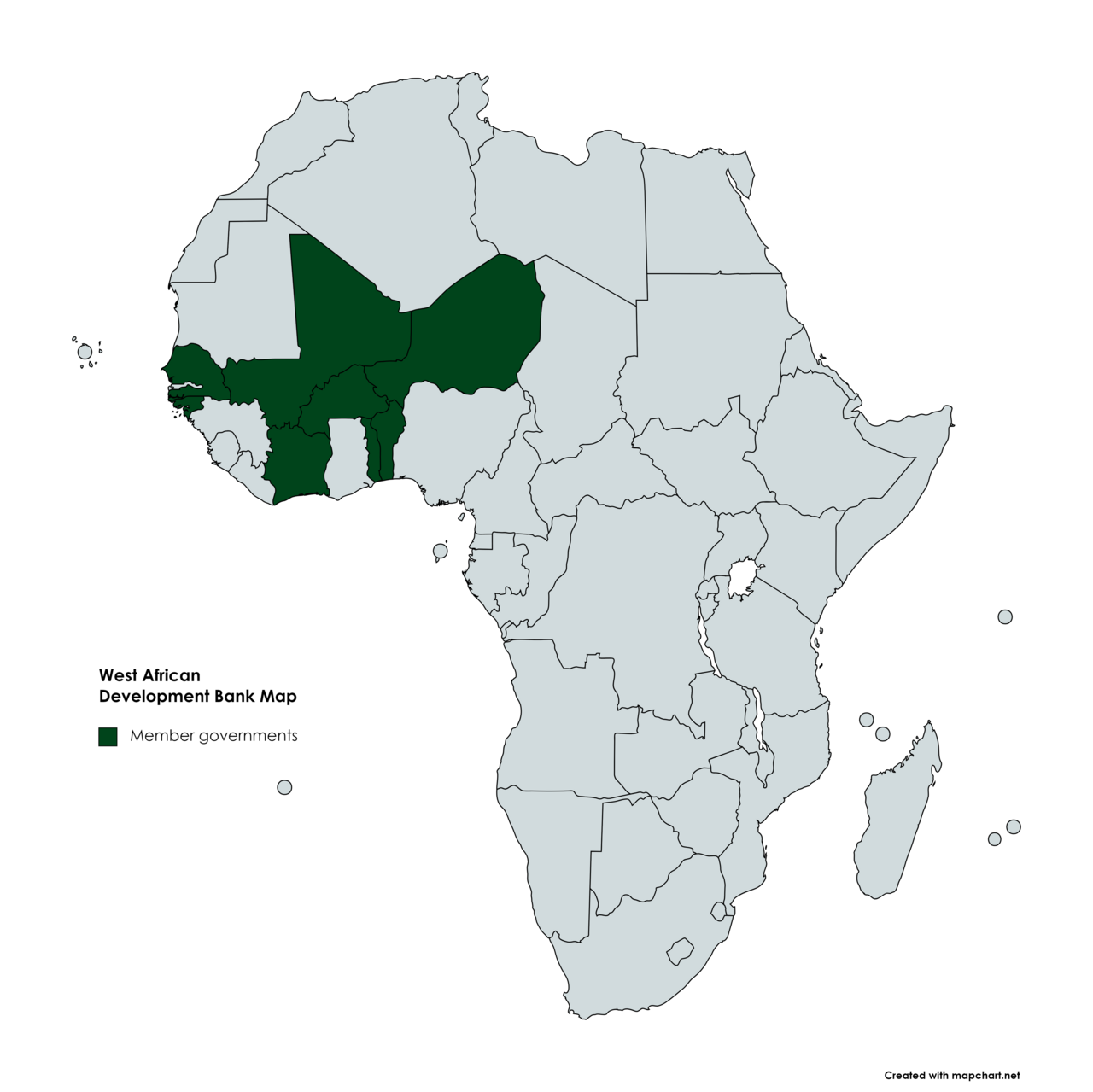 Countries members of the West African Development Bank