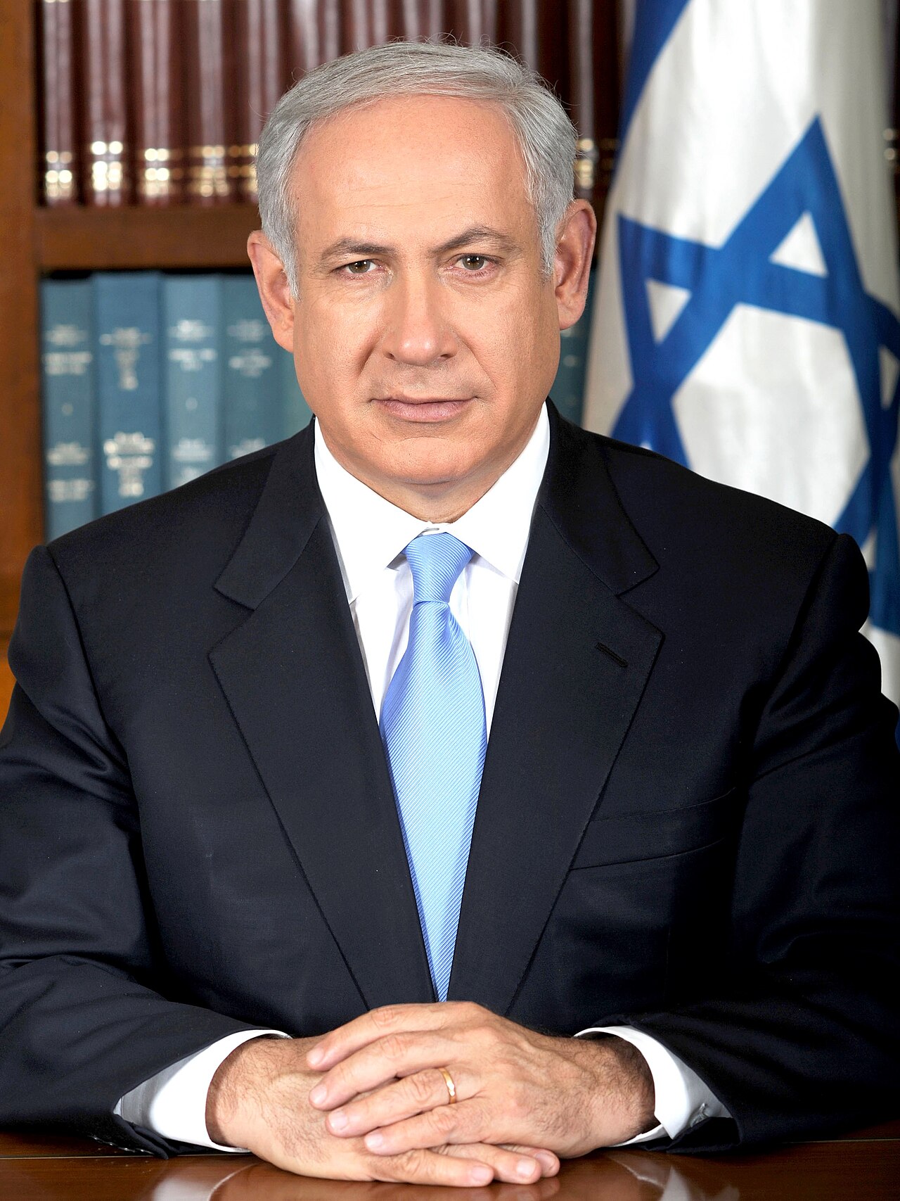 Official portrait of Israel's 9th Prime Minister, Benjamin Netanyahu