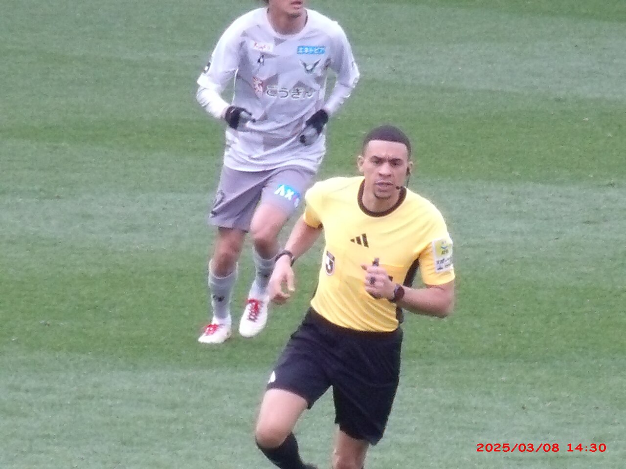 Soccer Football Chief Referee at Hanazono Rugby Stadium