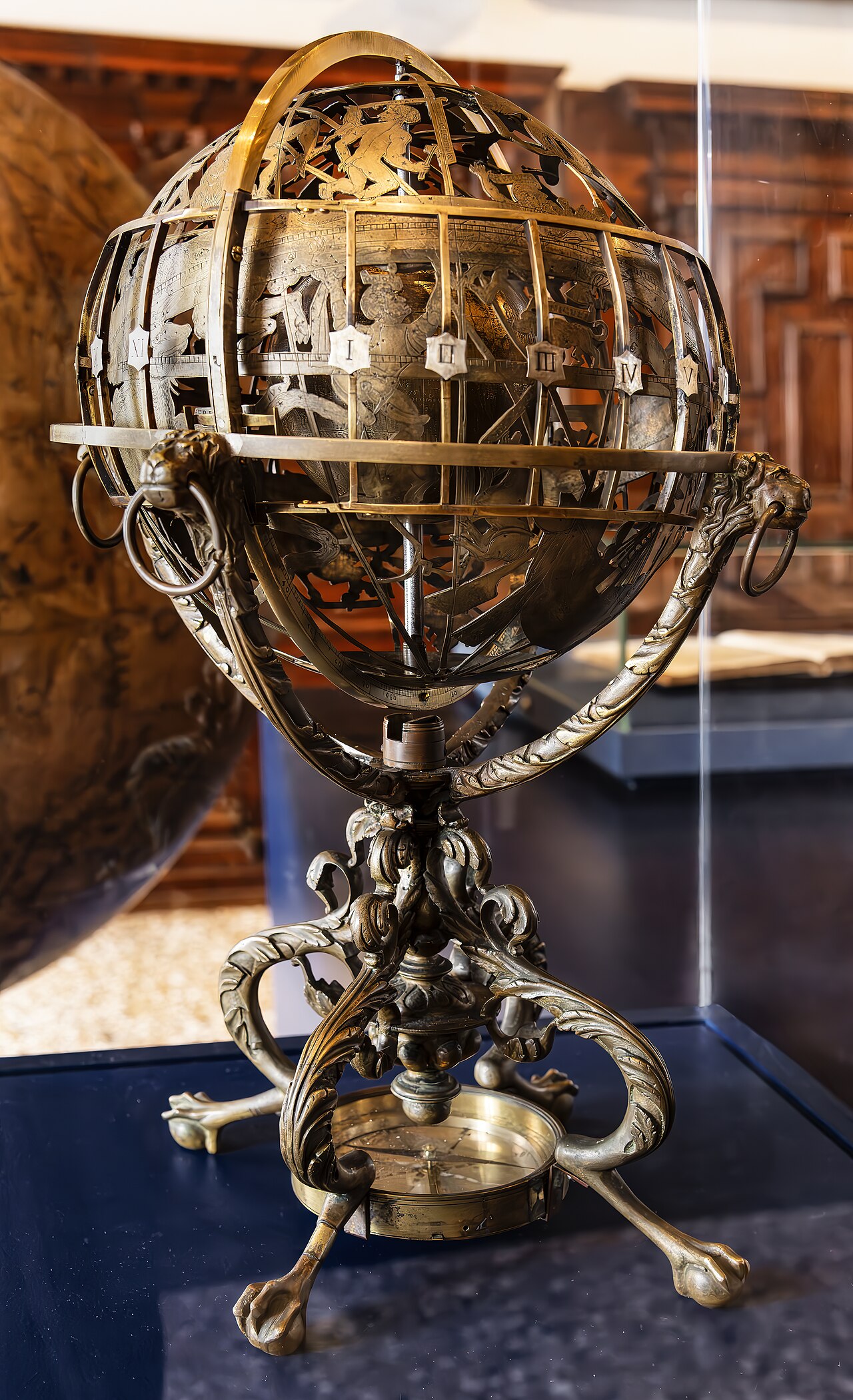(Venice) French goldsmith, mechanical celestial and terrestrial globe, post 1565 - Correr Museum